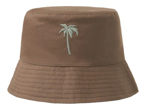 Name It bøllehat walnut med palme broderi